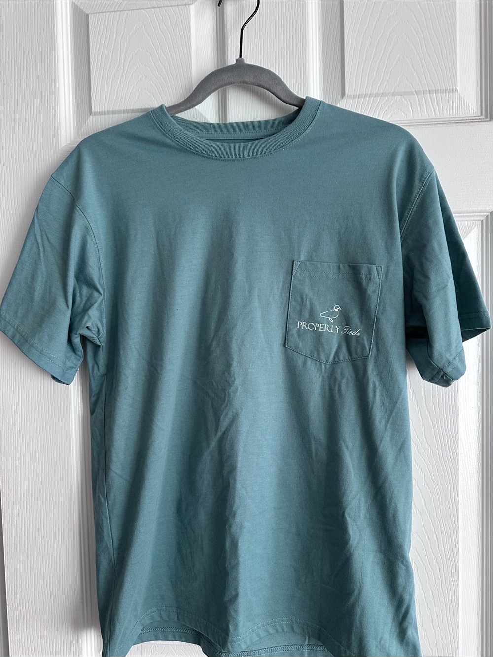 Properly Tied Short Sleeve Pocket Tee in Teal